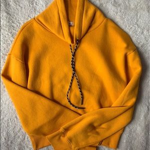 garage turtleneck yellow hoodie